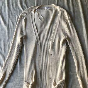 White Calvin Klein cardigan